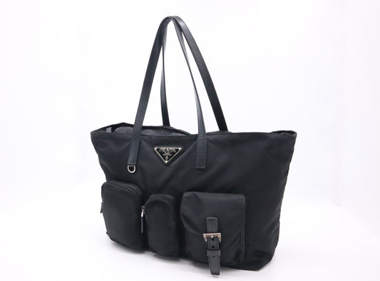 Prada Tote in Black Nylon