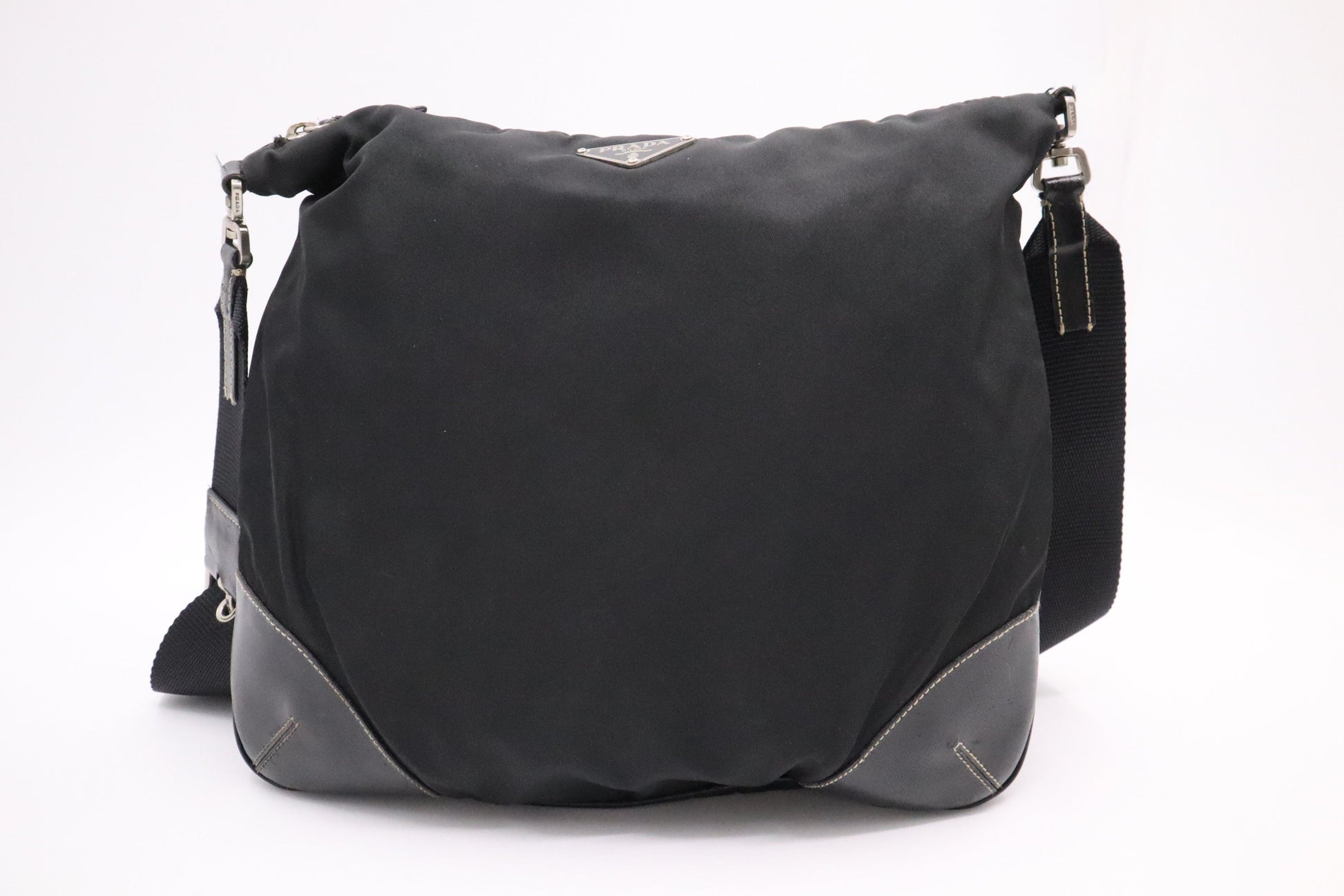 Prada Square Crossbody in Black Nylon - Style 4
