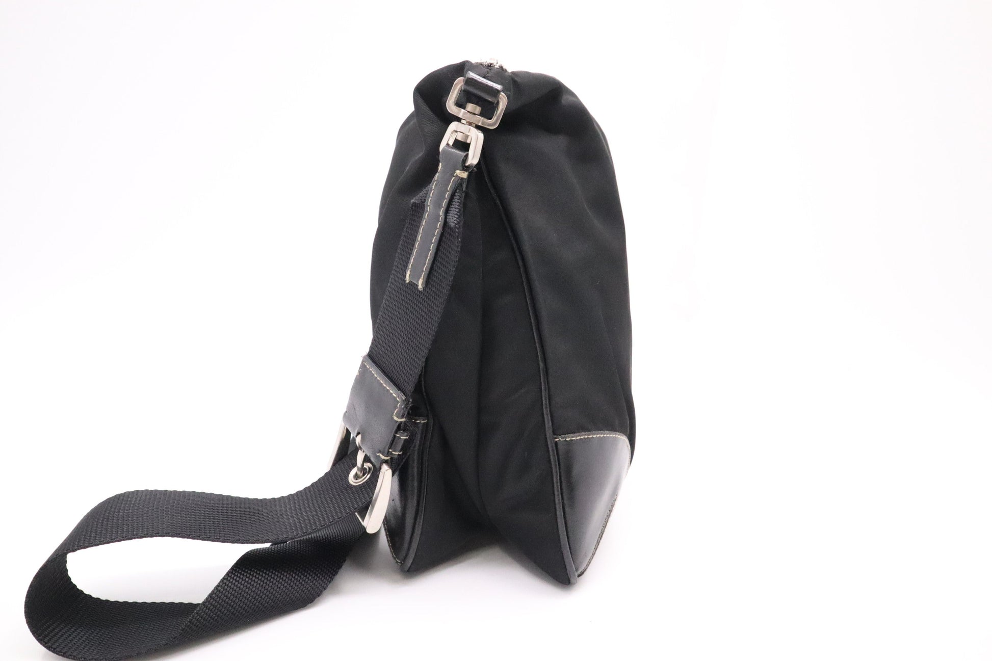 Prada Square Crossbody in Black Nylon - Style 4
