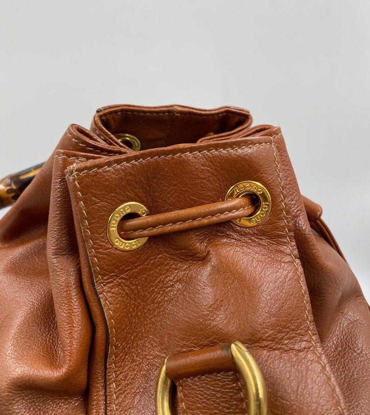 Gucci Bamboo Tan Leather Crossbody