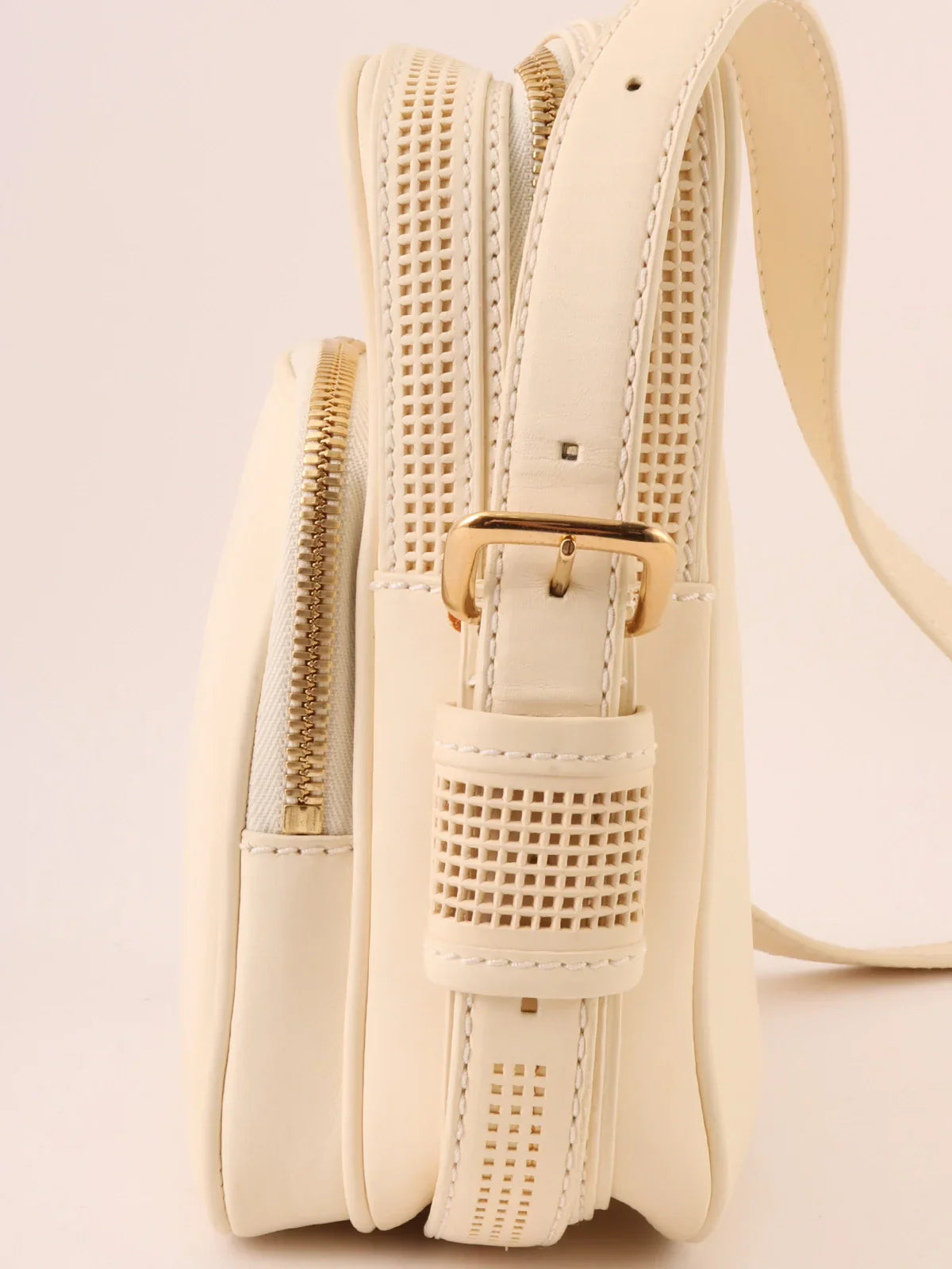 LOUIS VUITTON 2007 Made Cuir Bequia Trotter Mm Blanc Shoulder Bag