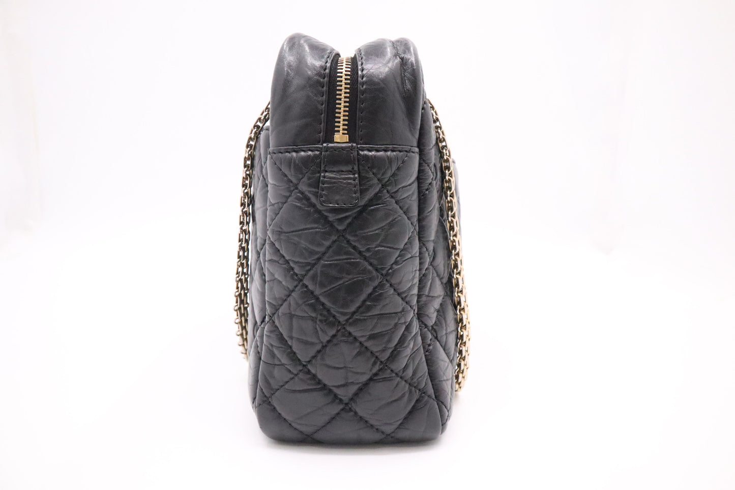 Chanel Reissue 2.55 Shoulder Bag in Black Leather