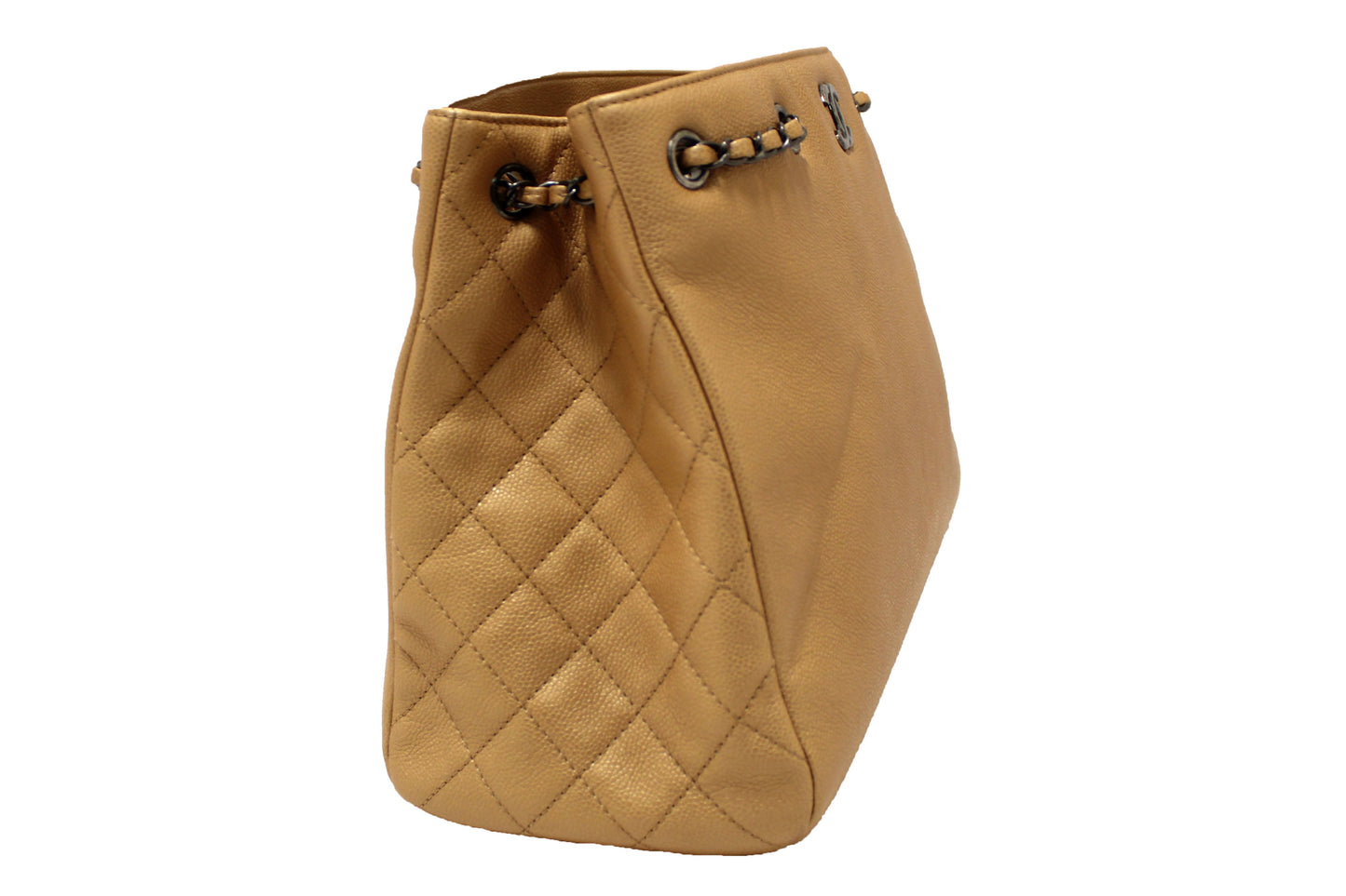 Chanel Brown Caviar Leather Large Shopping Tote Bag