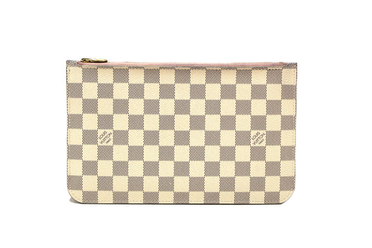 Louis Vuitton Damier Azur Canvas Neverfull Pouch Pochette