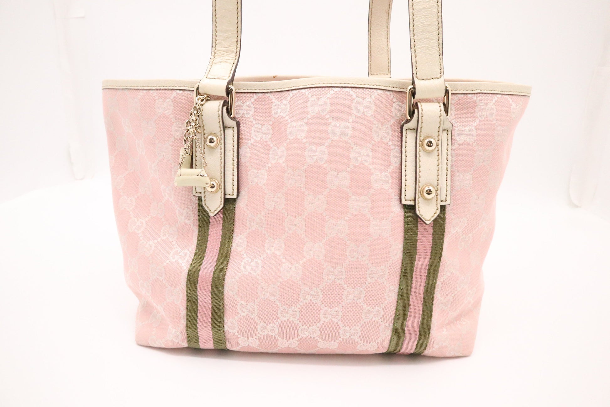 Gucci Small Tote in Pink GG Canvas