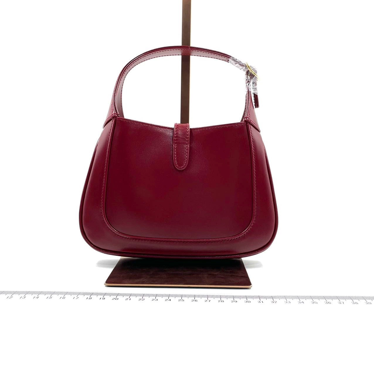 Gucci Jackie 1961 Mini Burgundy Leather Bag with Strap Never Worn With Box