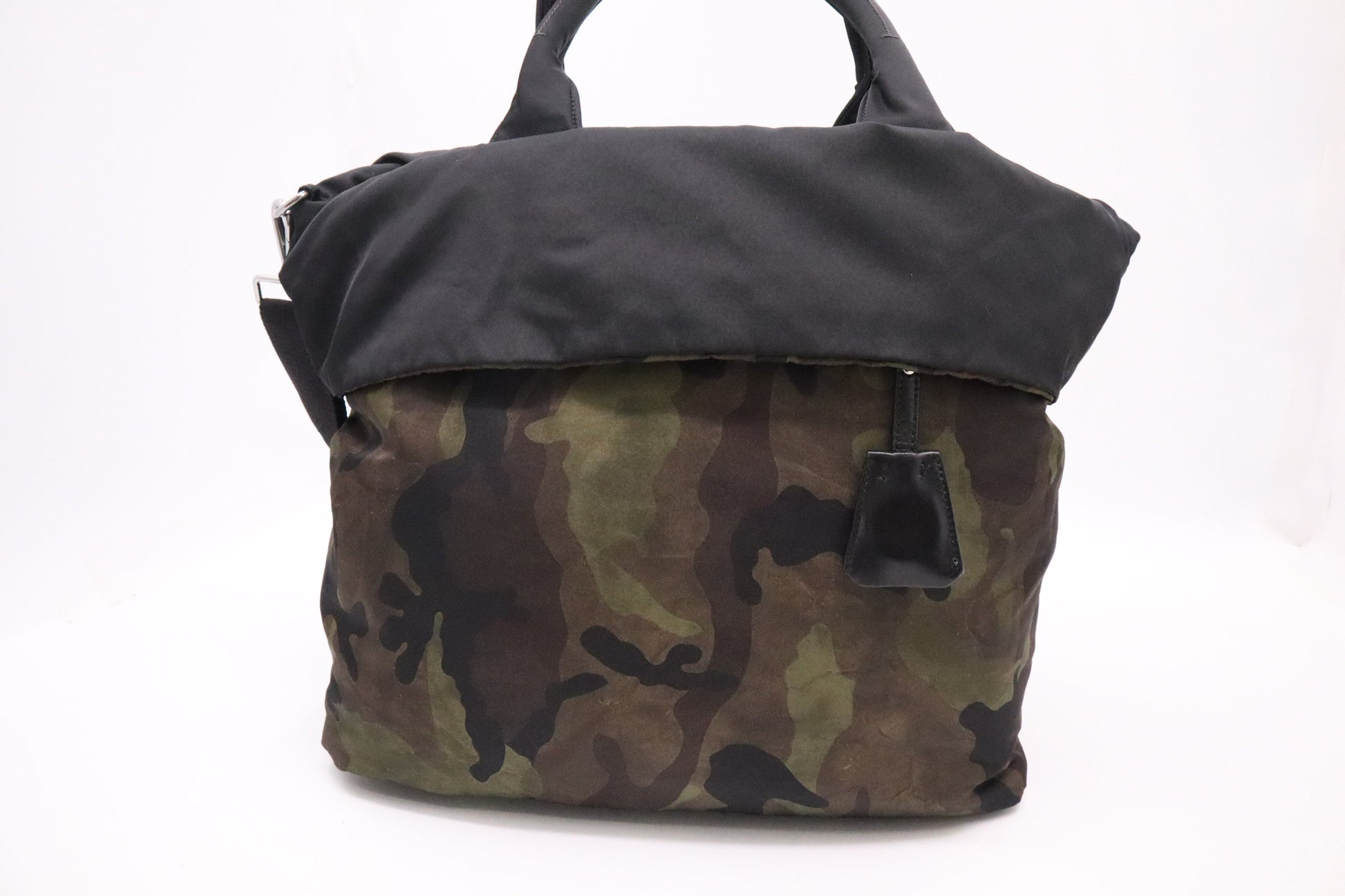 Prada Reversible Tote in Camouflage Nylon Canvas