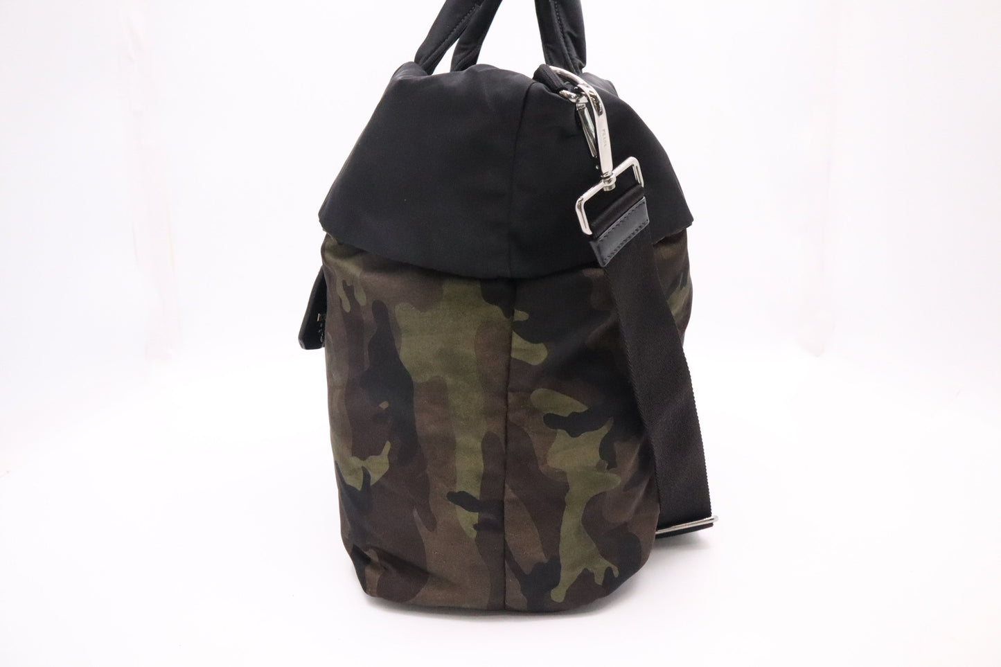 Prada Reversible Tote in Camouflage Nylon Canvas