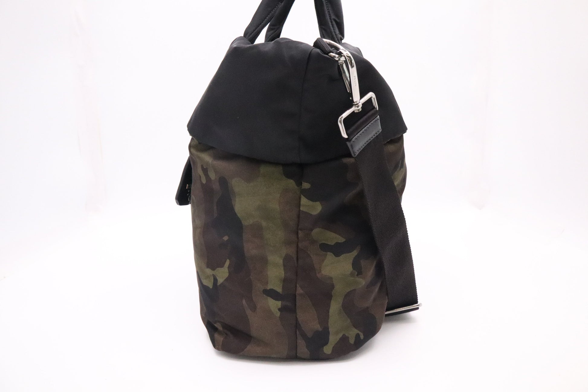Prada Reversible Tote in Camouflage Nylon Canvas