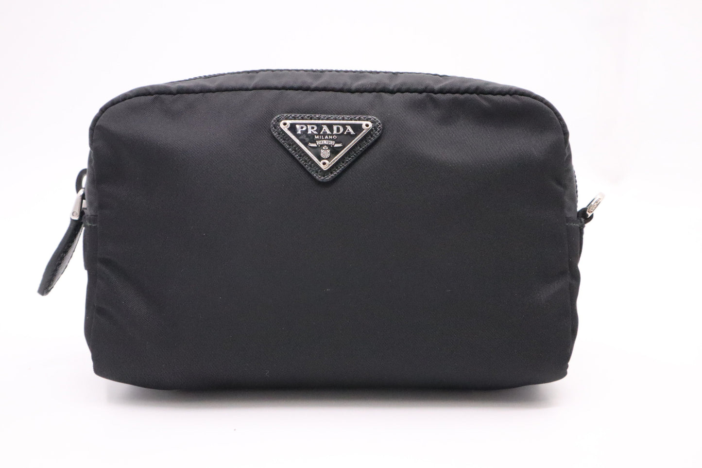 Prada Pouch in Black Nylon Canvas