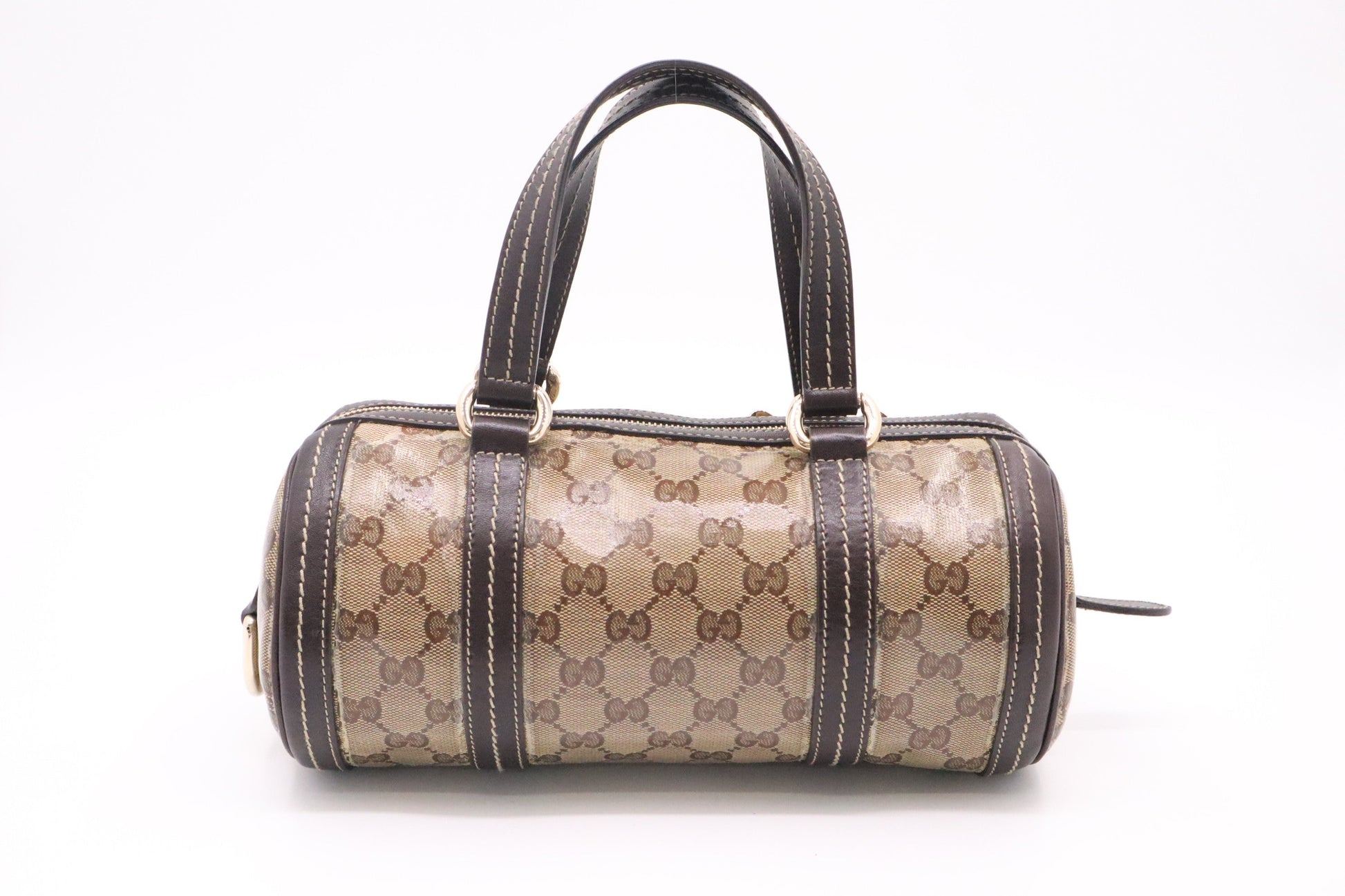 Gucci Crystal Duchessa Small Boston Bag in Patent Canvas
