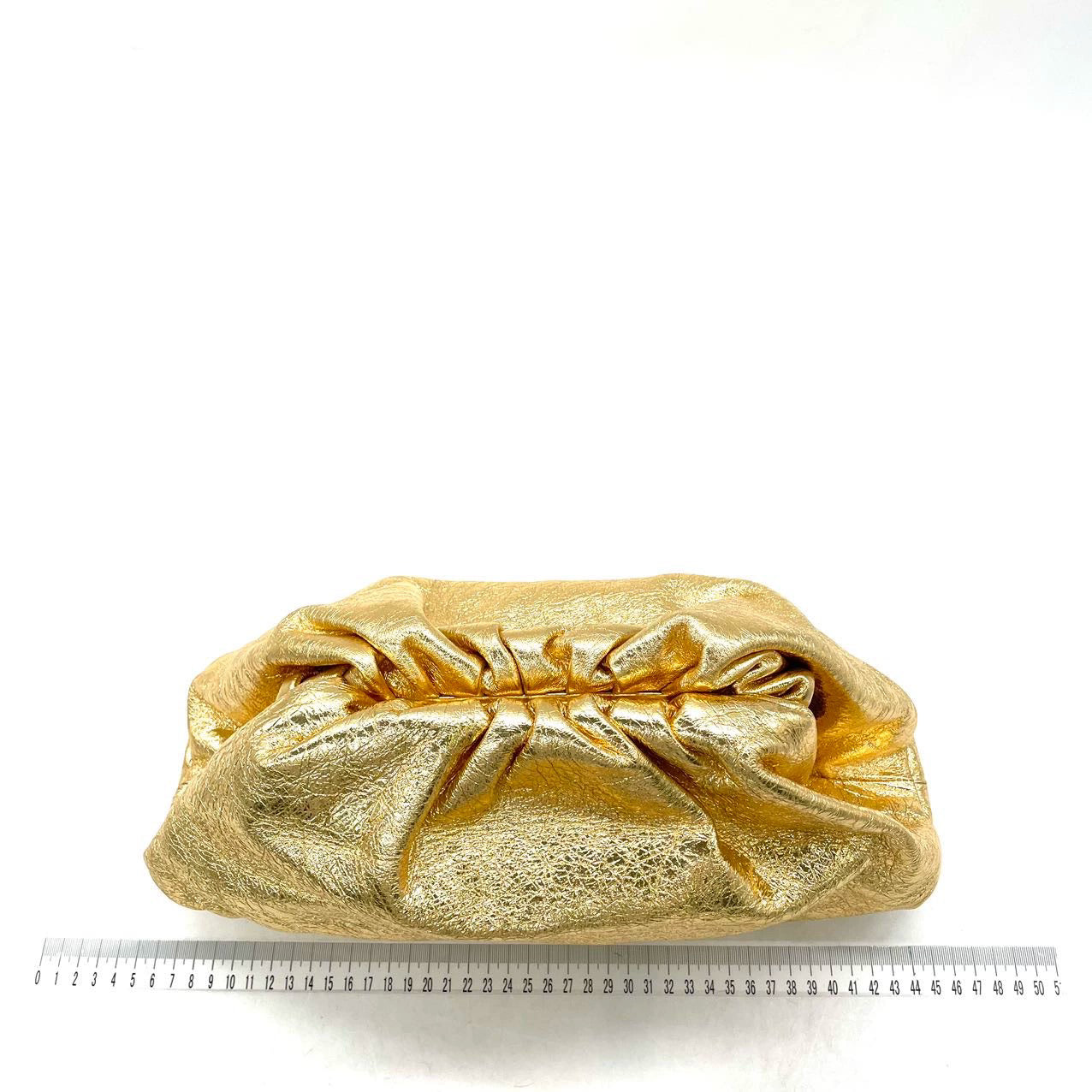 Bottega Veneta Pouch Large Gold Lambskin Leather