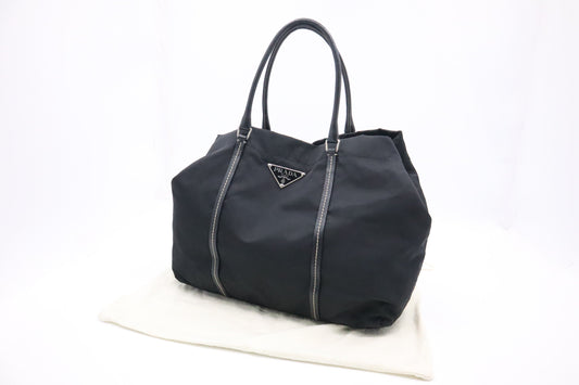 Prada Tote Bag in Black Nylon Canvas