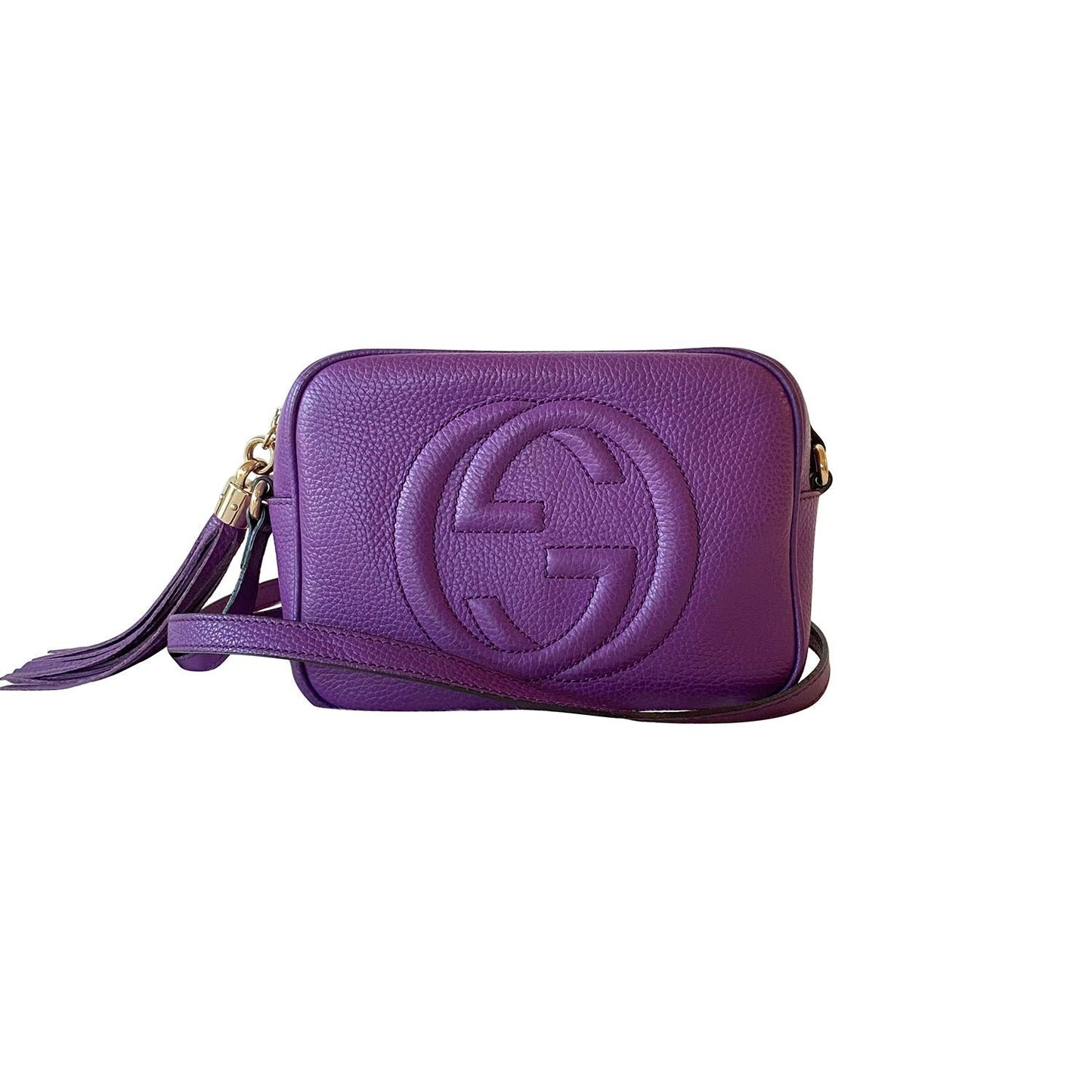 Gucci Soho Leather Canvas Shoulder Bag Style 3