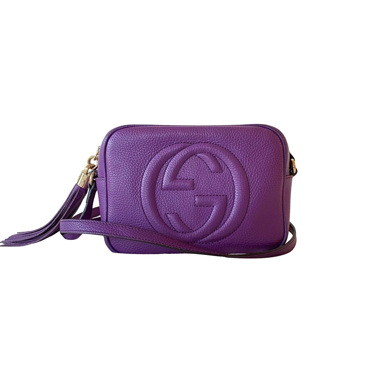 Gucci Soho Leather Canvas Shoulder Bag Style 3