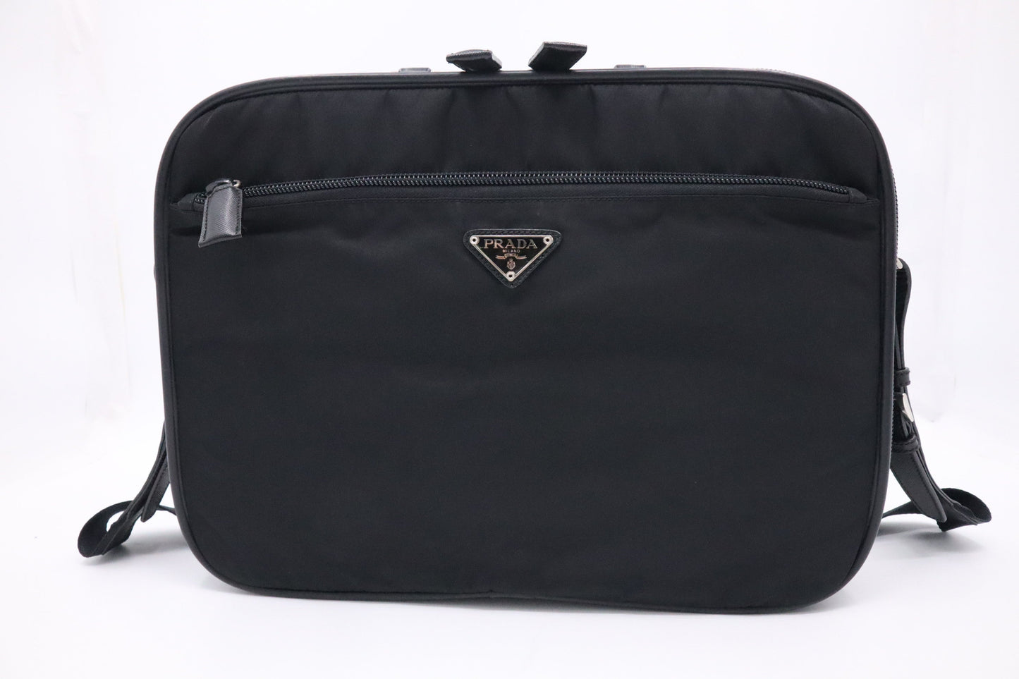 Prada Business Bag in Black Nylon Canvas