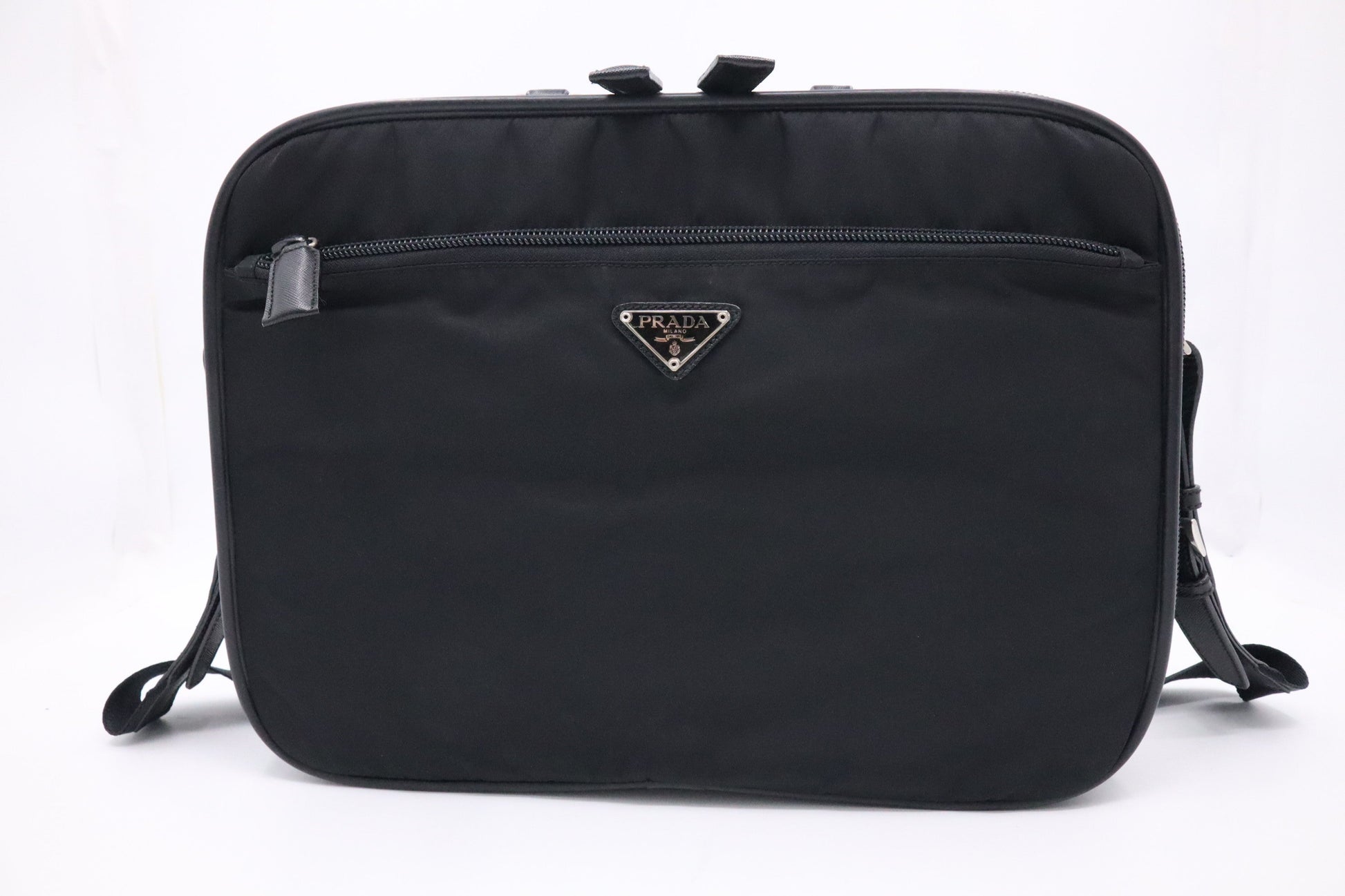 Prada Business Bag in Black Nylon Canvas