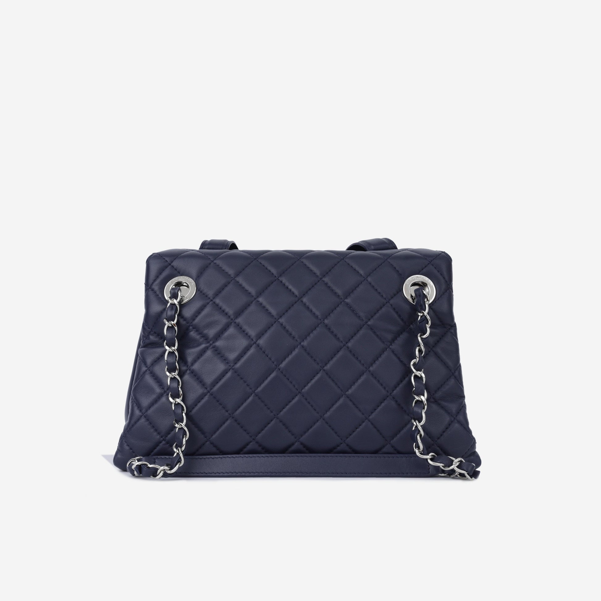 Chanel Accordion Shoulder Bag - Navy