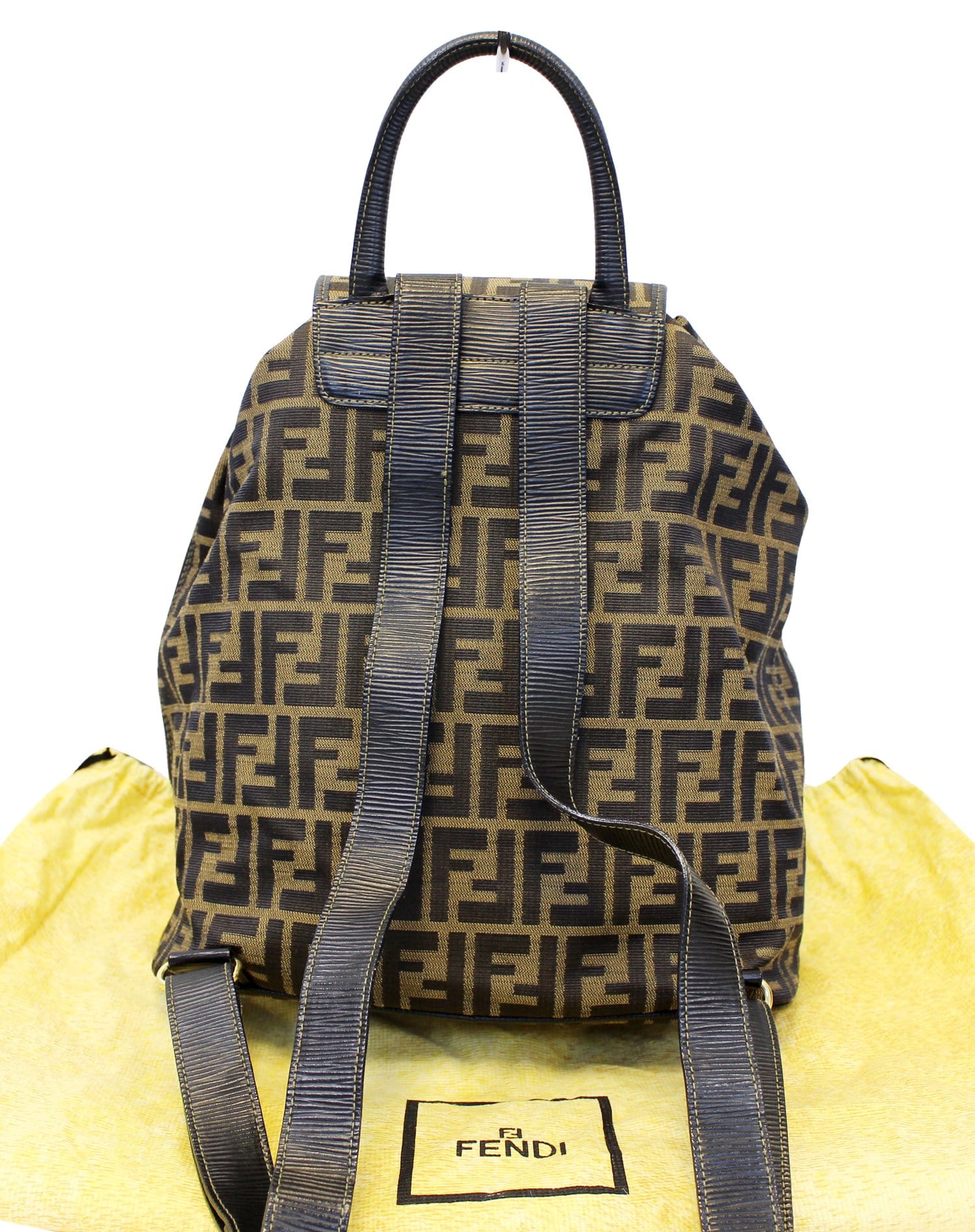 FENDI Zucca Monogram Canvas Backpack