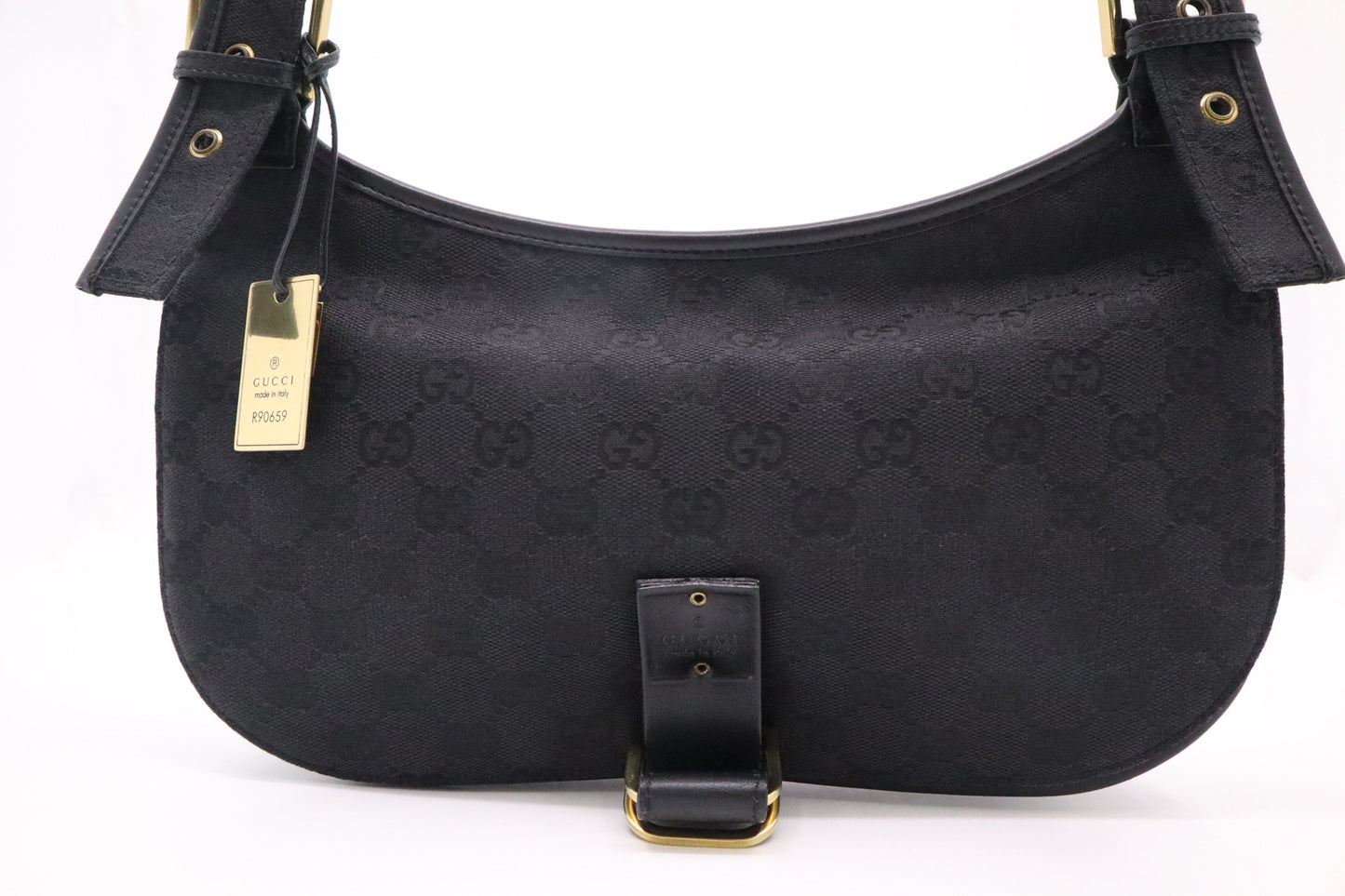 Gucci Shoulder Bag in Black GG Canvas
