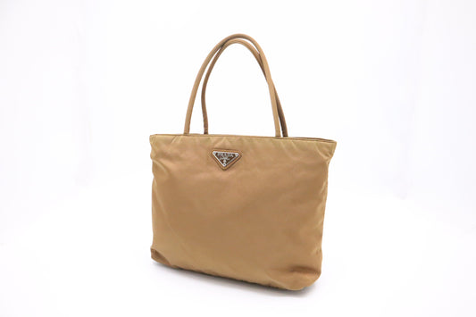 Prada handbag in Bronze Nylon Canvas