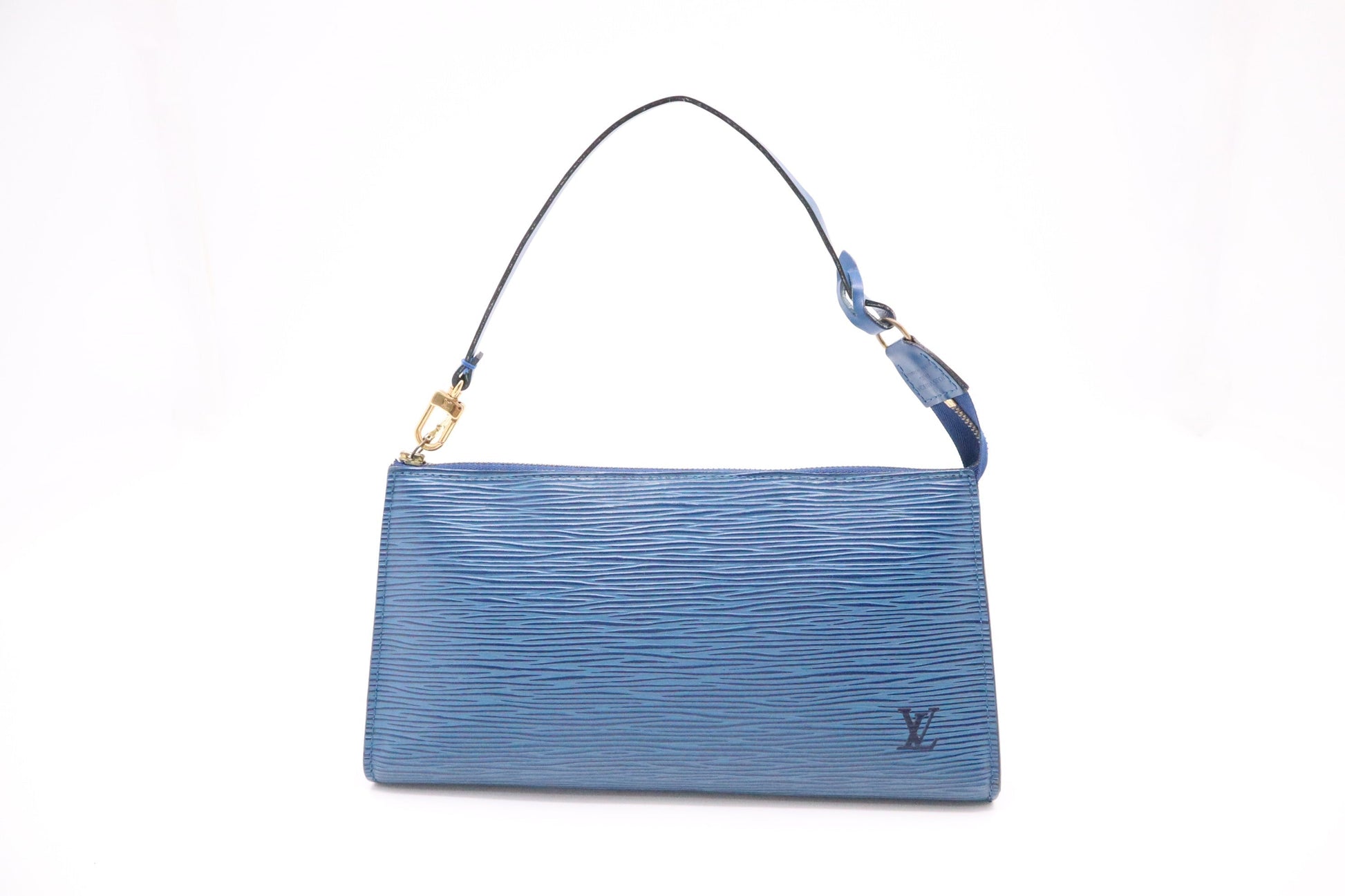 Louis Vuitton Pochette Accessoires in Blue Epi Leather