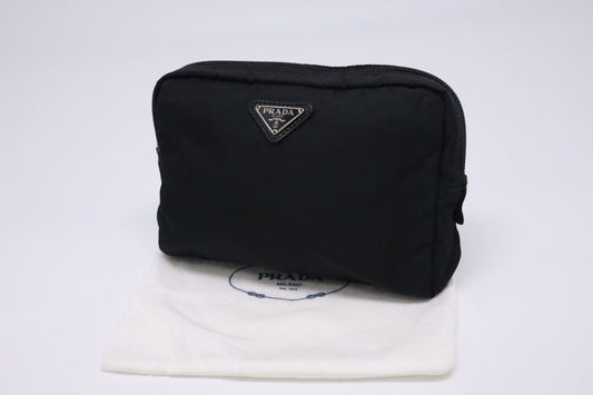 Prada Pouch in Black Nylon Canvas