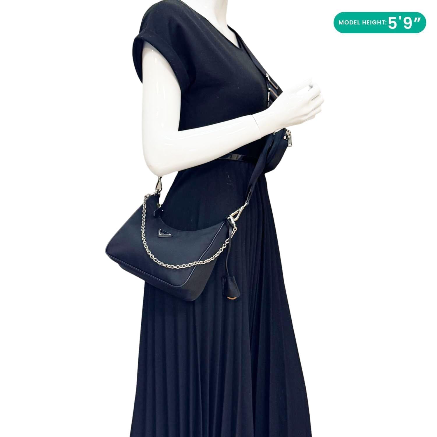 PRADA Re-Edition 2005 Re-Nylon Shoulder Bag Black