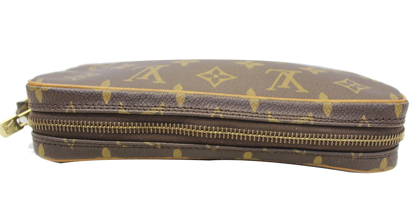 LOUIS VUITTON Monogram Canvas Marly Dragonne PM Clutch Bag