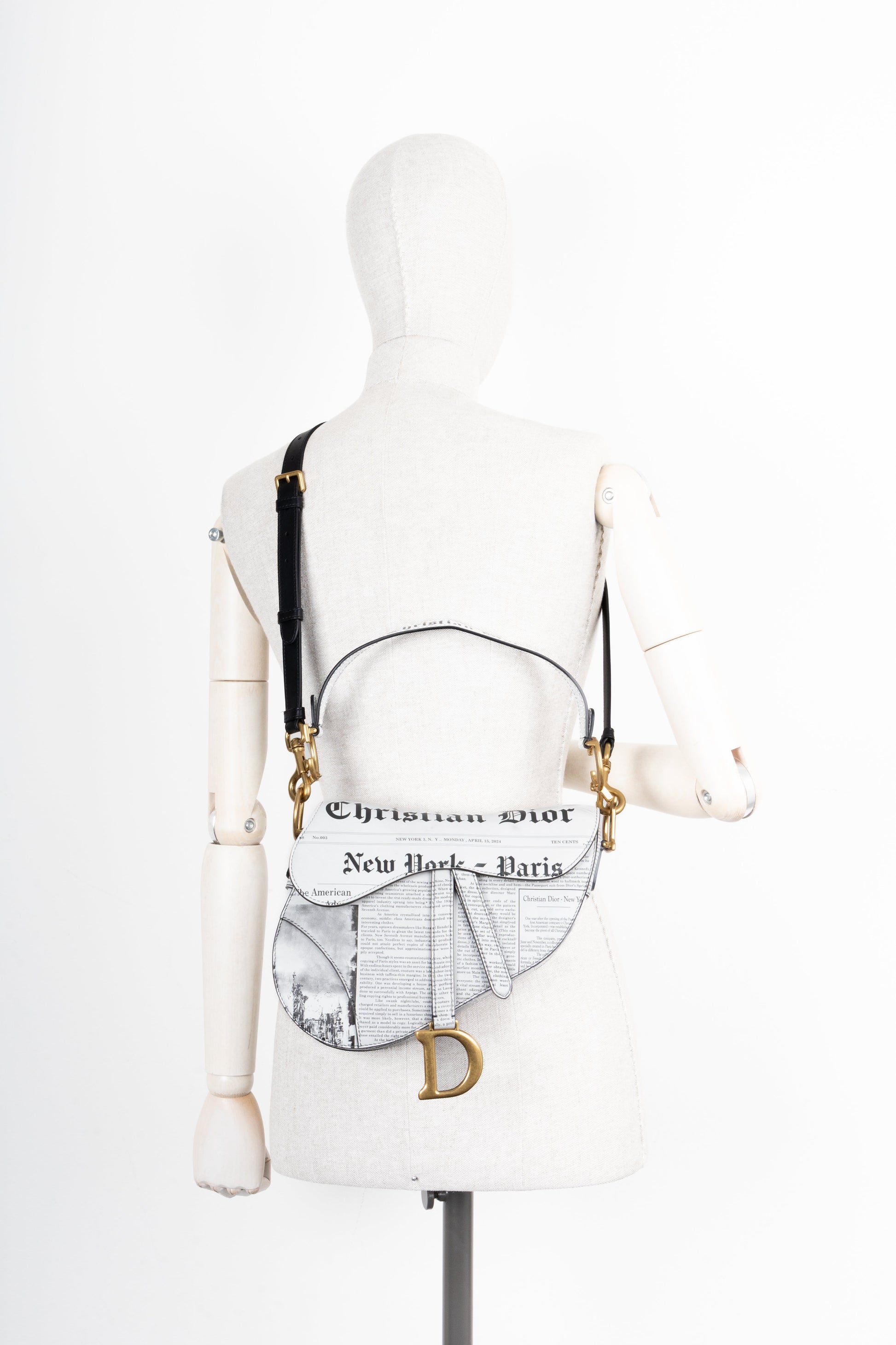 CHRISTIAN DIOR Saddle Bag Newspaper