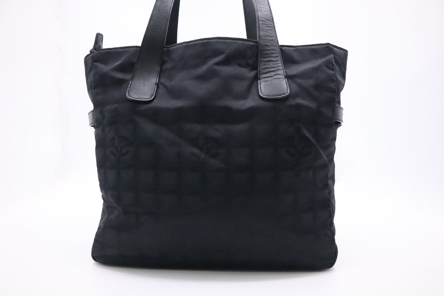 Chanel New Travel Line Tote Bag in Black Canvas