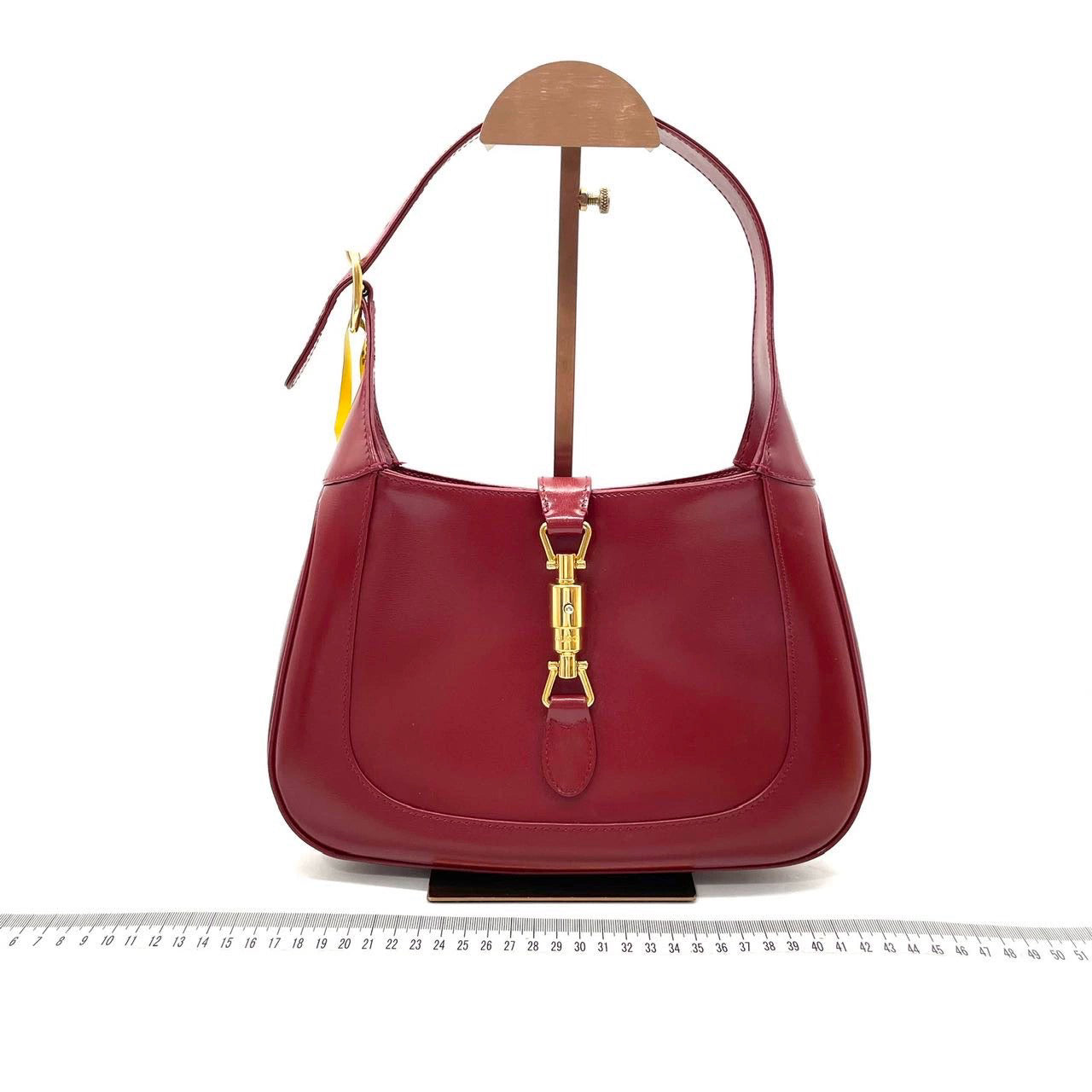 Gucci Jackie 1961 Ancora Red Leather Bag Small with Adjustable Strap