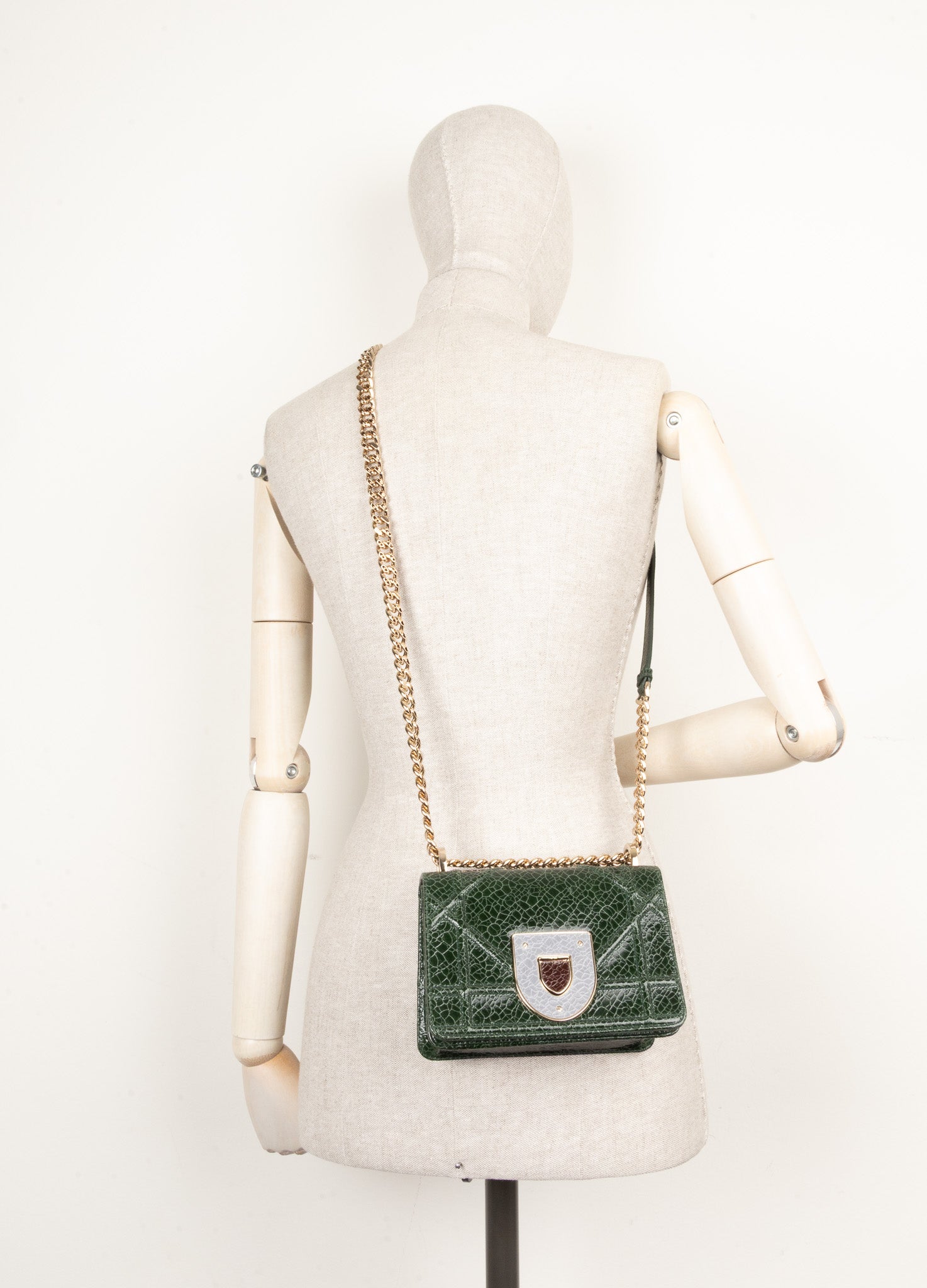 CHRISTIAN DIOR Diorama Crossbody Bag Green