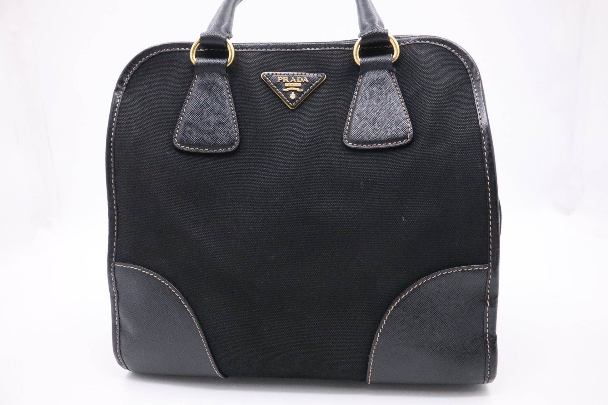 Prada 2-Way Bag in Black Canvas