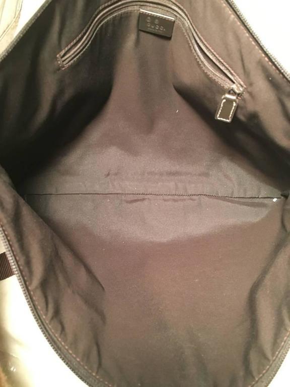 Gucci Leather Canvas Shoulder Bag Style 24