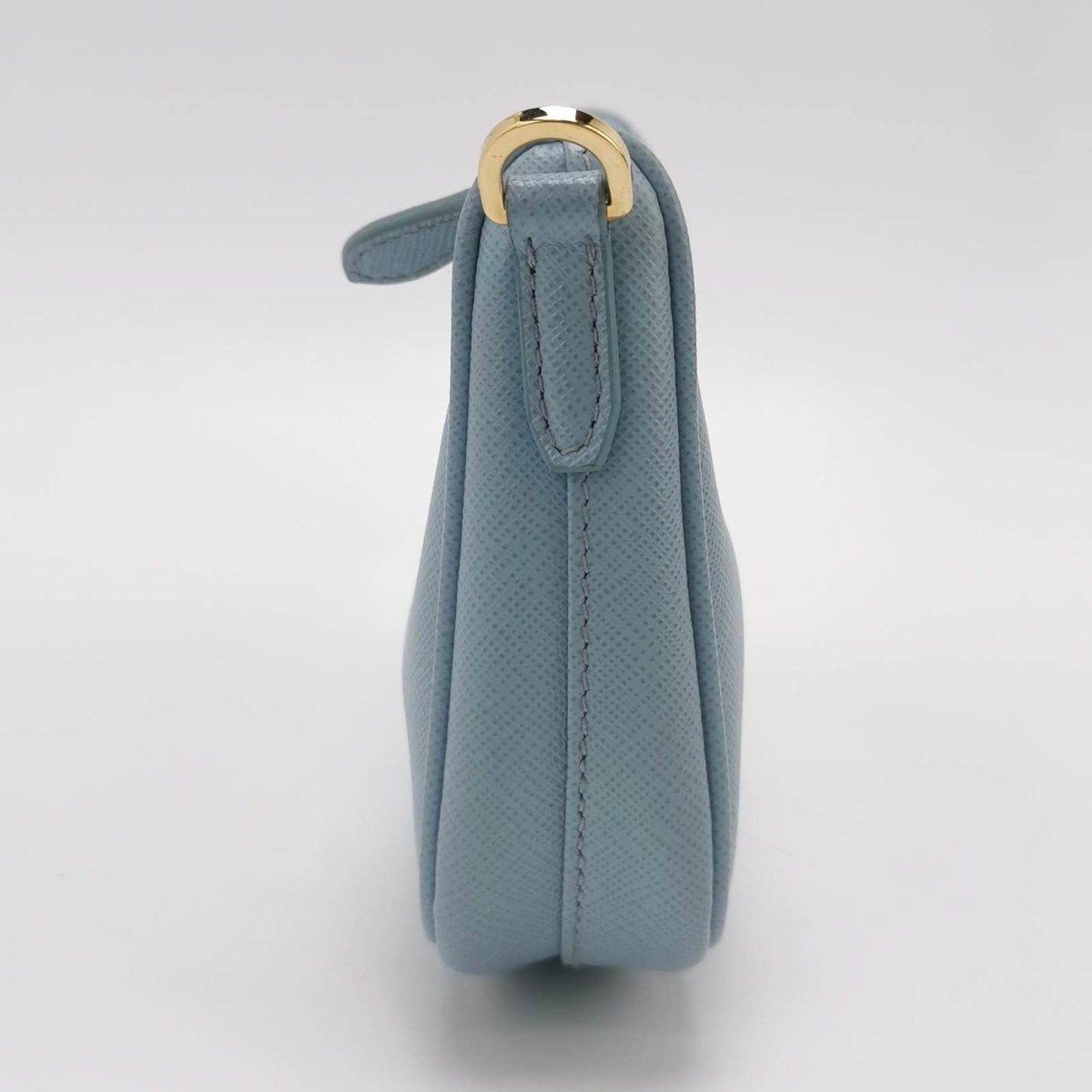 Prada Re-edition 2005 Saffiano Mini Blue Hobo Crossbody Bag
