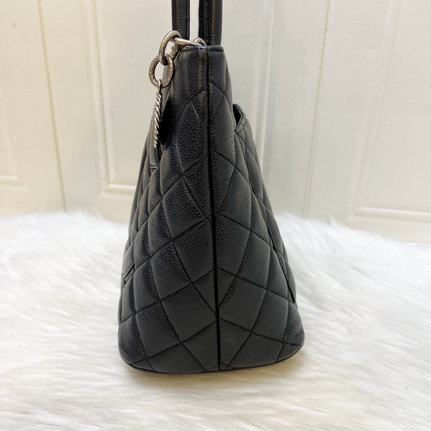 Chanel Medallion Tote in Black Caviar and SHW