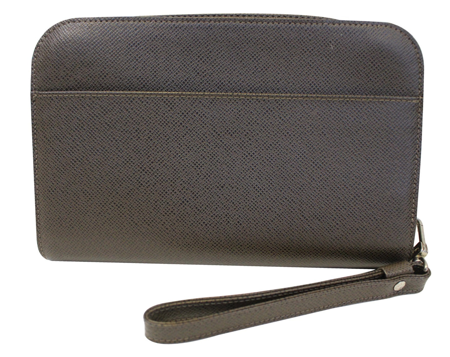 LOUIS VUITTON Taiga Leather Orsay Clutch Wallet Brown