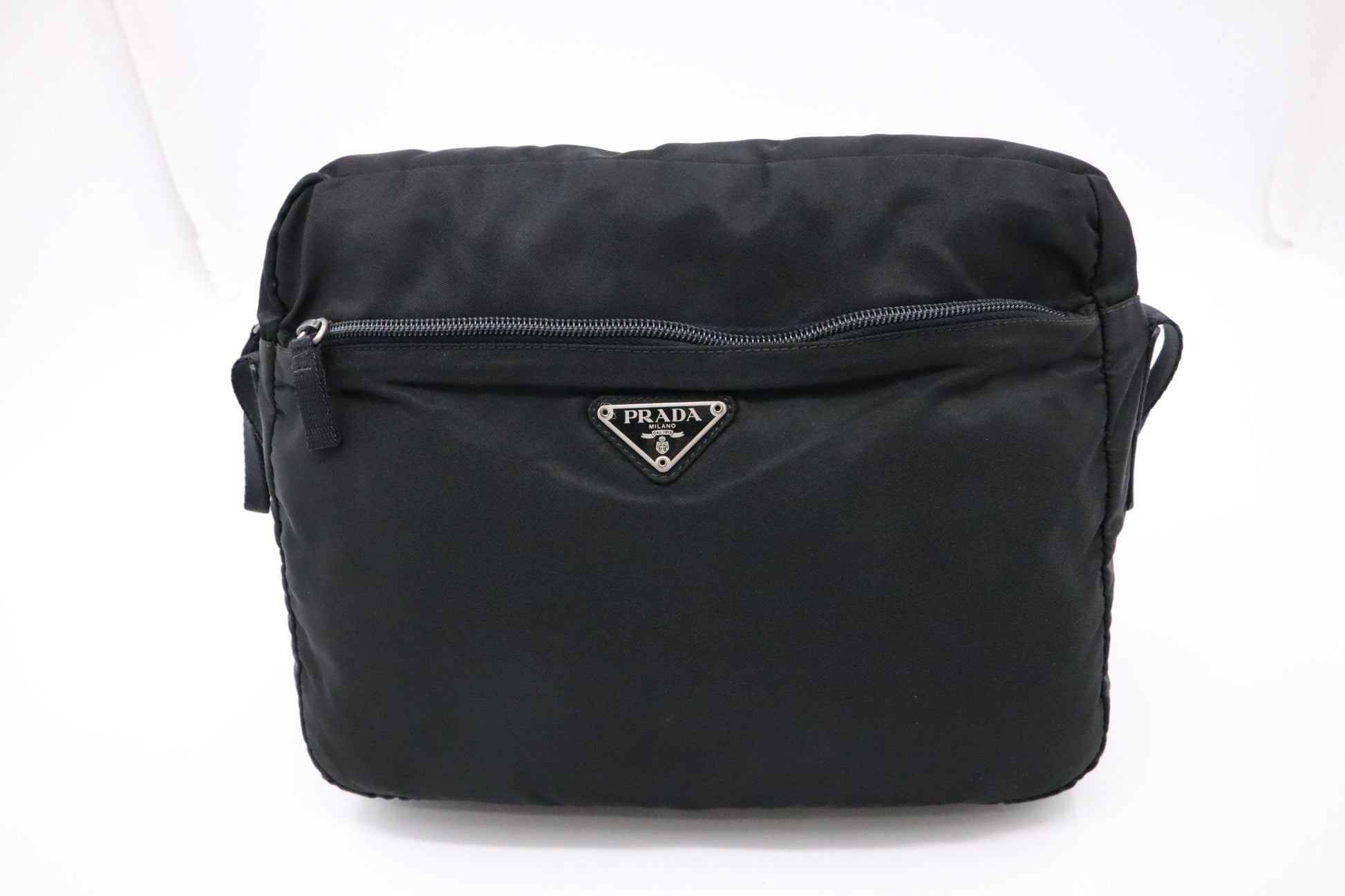 Prada Small Crossbody in Black Nylon - Style 2
