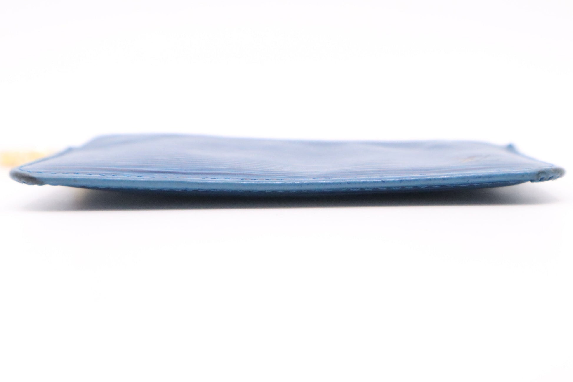 Louis Vuitton Pochette Cles in Blue Epi Leather