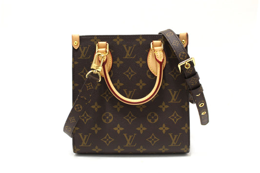 Louis Vuitton Classic Monogram Canvas Sac Plat BB Handbag