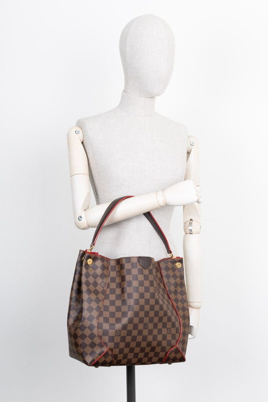 LOUIS VUITTON Caissa Hobo Bag Damier Ebene