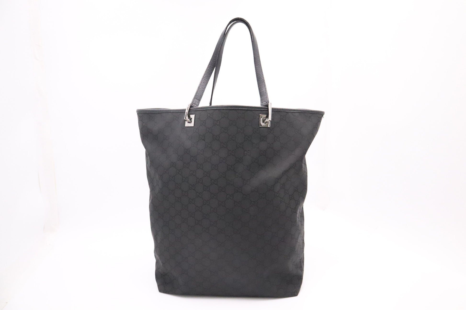Gucci Large Tote in Black GG Canvas