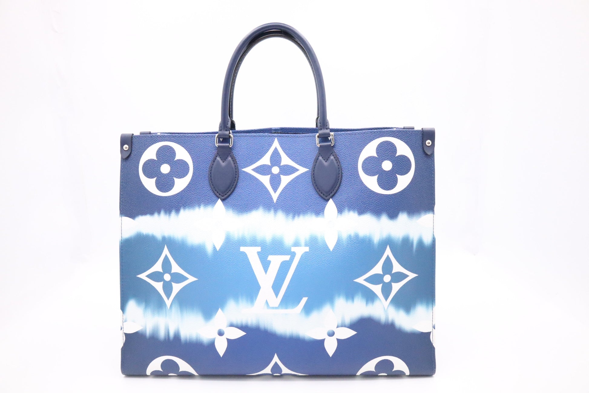 Louis Vuitton OnTheGo GM in Blue Escale Canvas