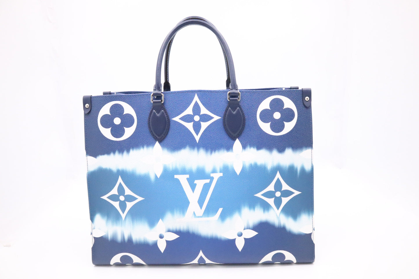 Louis Vuitton OnTheGo GM in Blue Escale Canvas