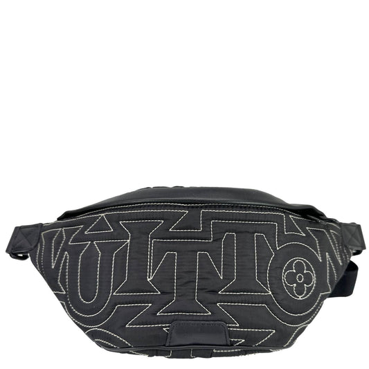 LOUIS VUITTON Snow Discovery PM Nylon Bumbag Black