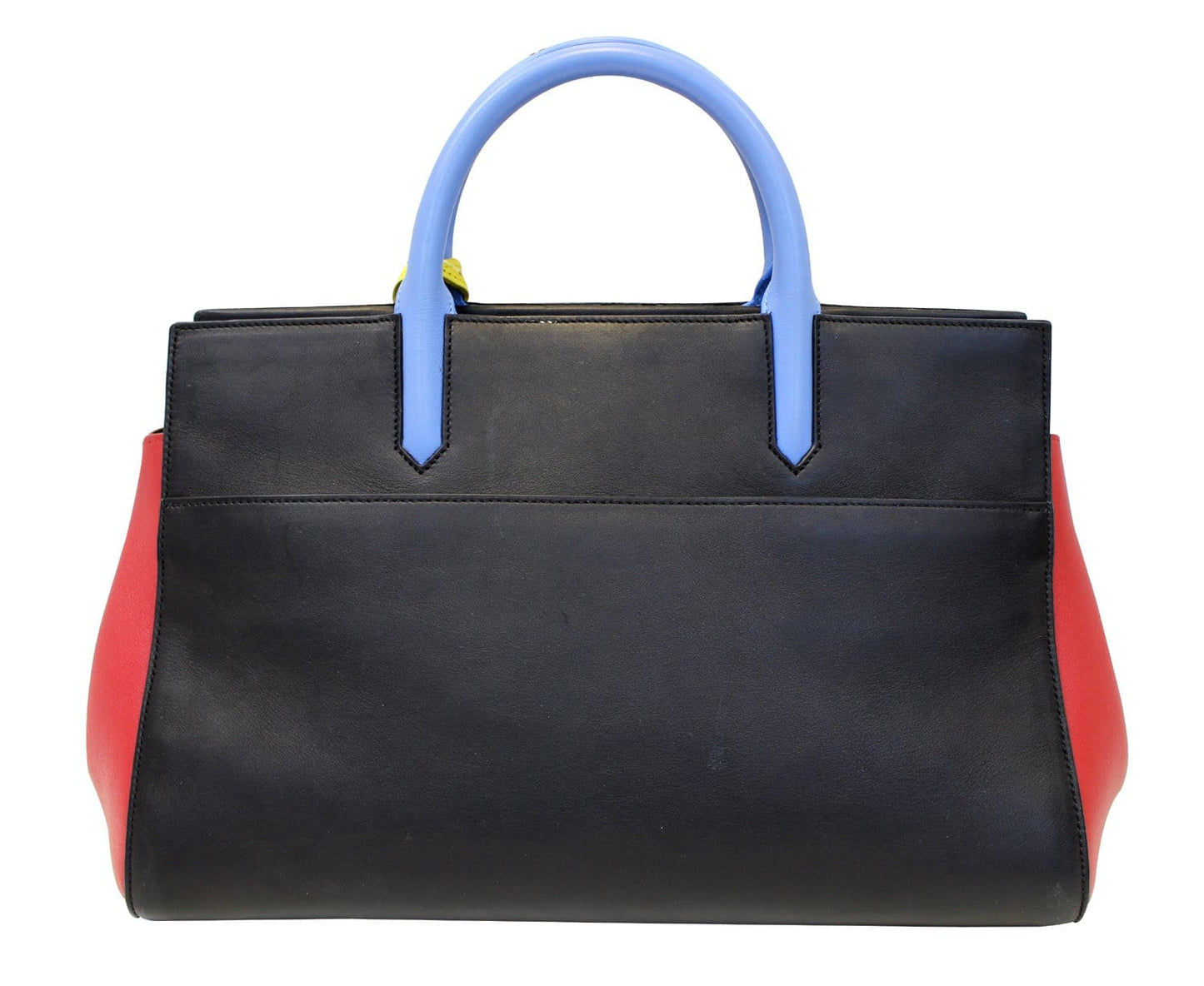 SAINT LAURENT Calfskin Small Cabas Rive Gauche Satchel Bag