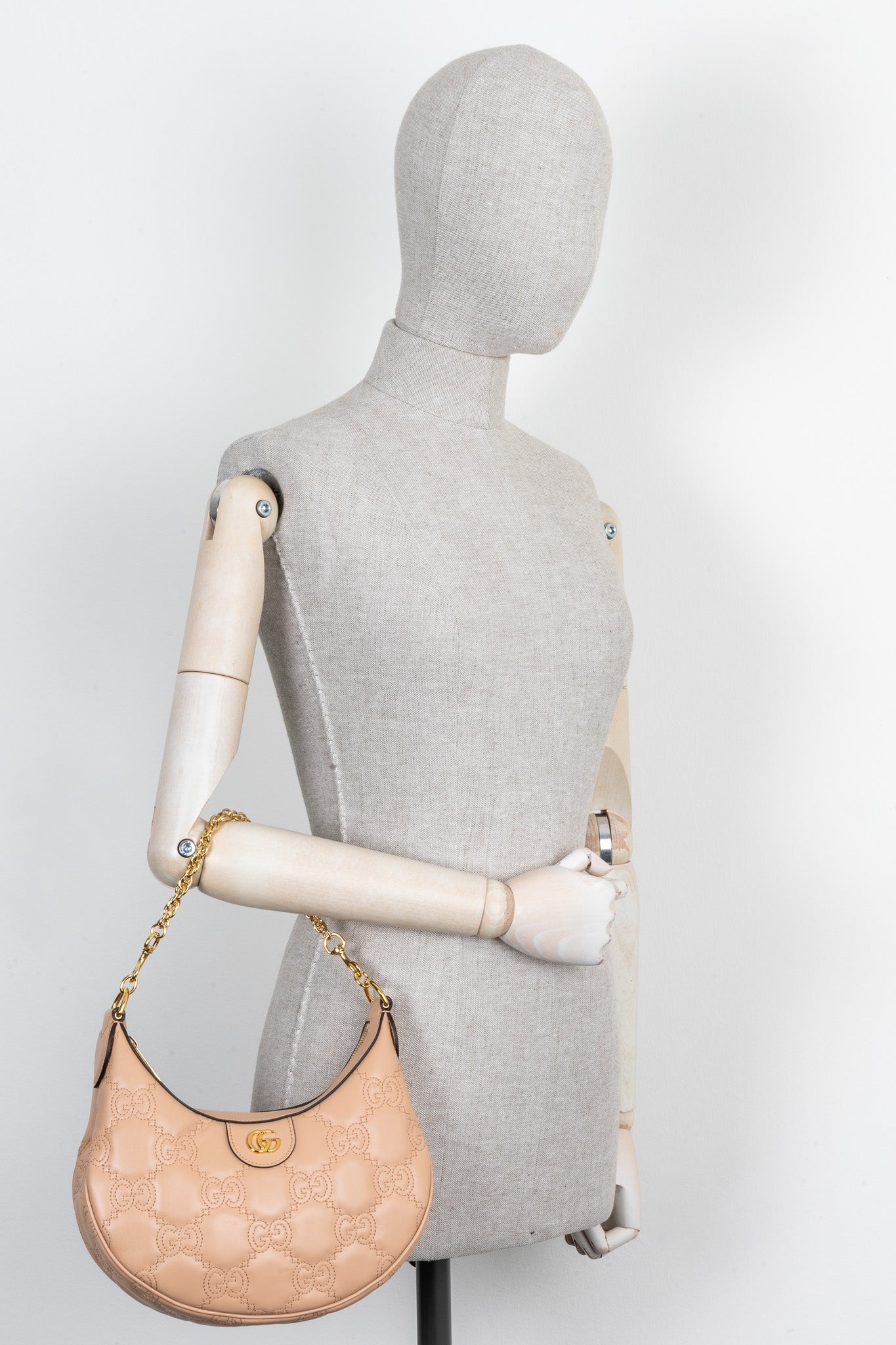 GUCCI MatelassÃ© Mini Bag GG Light Pink