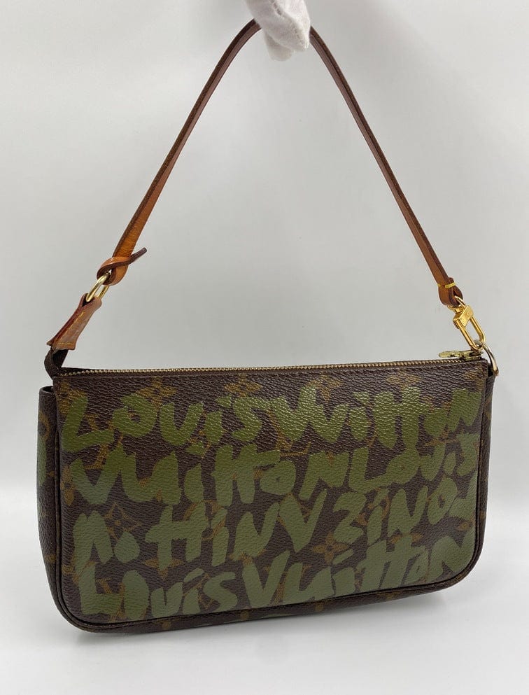 Louis Vuitton Monogram Stephen Spro Graffiti Pochette