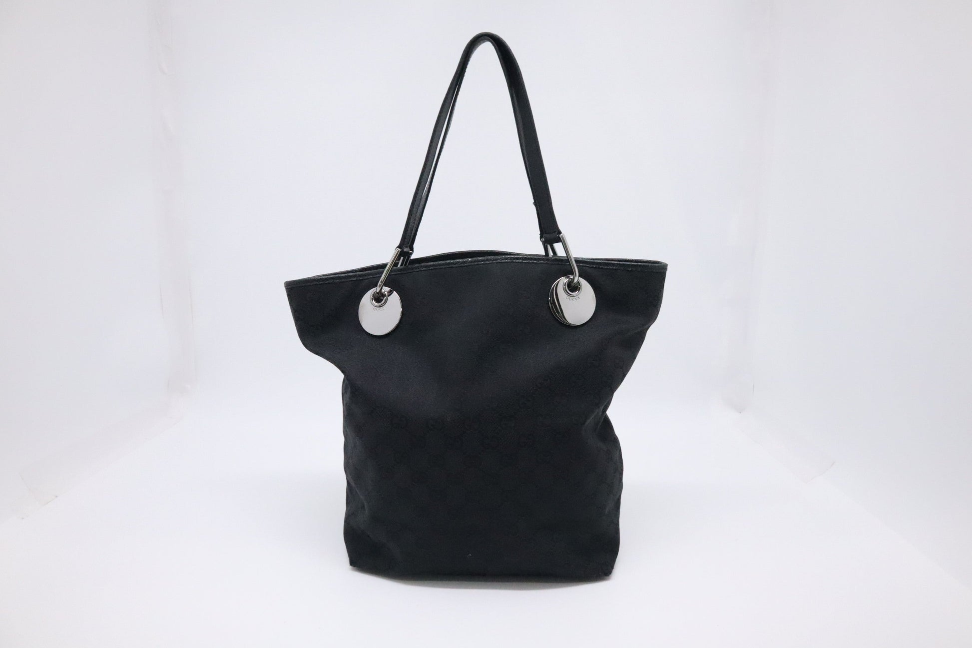 Gucci Bucket Tote in Black GG Canvas